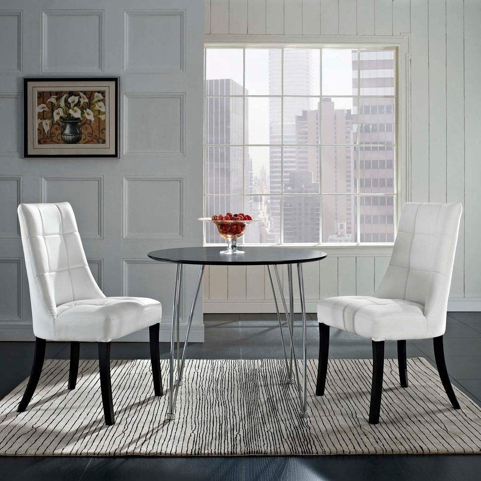 Modway Noblesse Vinyl Dining Chair - Set of 2 - EEI-1298 | Dining Chairs | Modishstore - 1