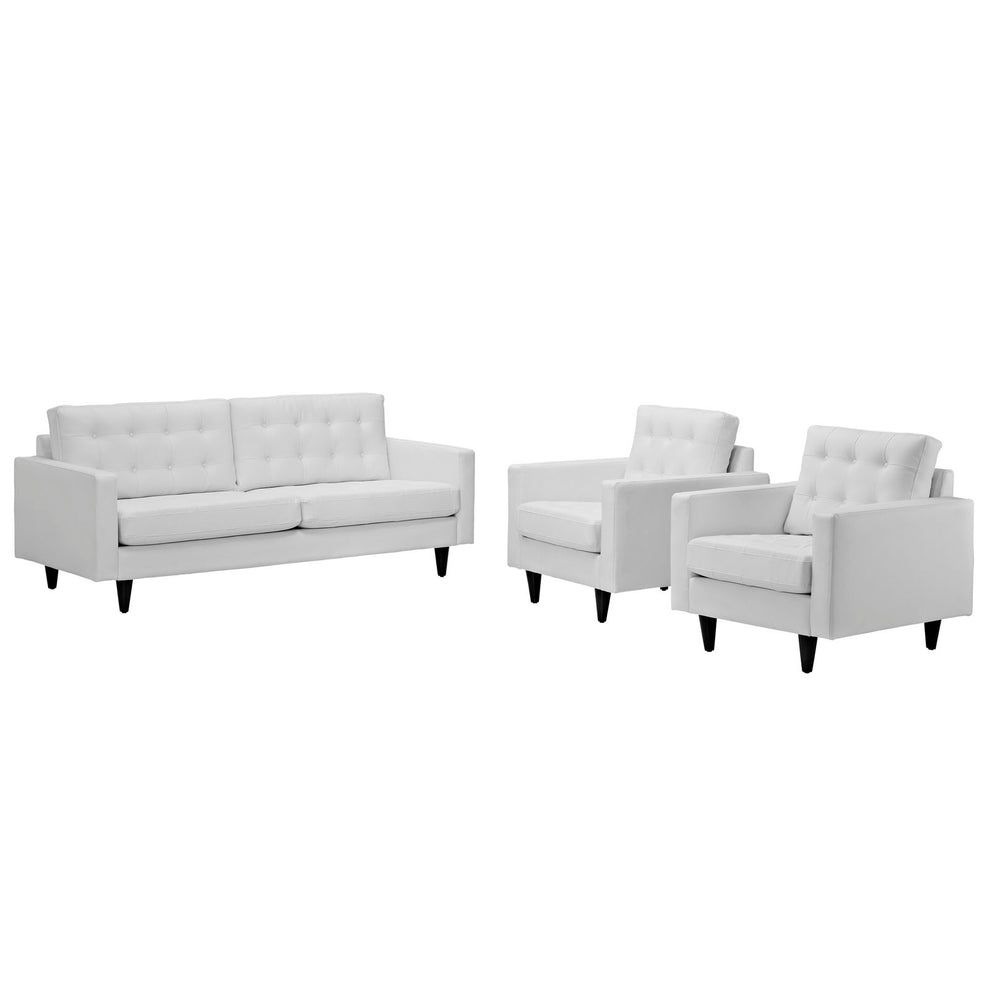 Modway Empress Sofa and Armchairs Set of 3 - EEI-1312 - EEI-1312 | Sofa Set | Modishstore - 1