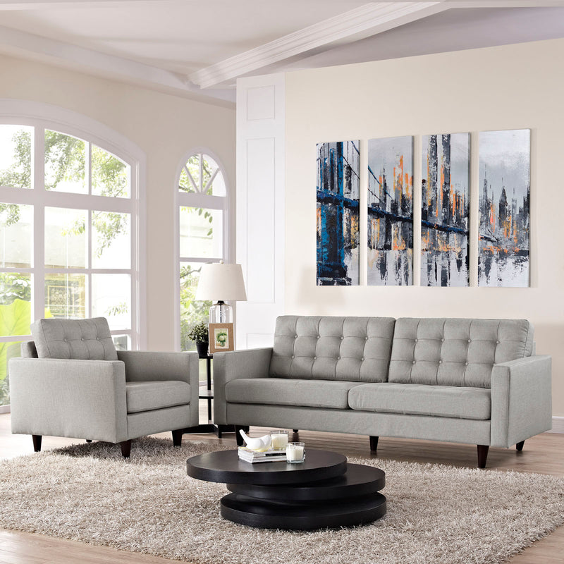 Modway Empress Armchair and Sofa - Set of 2 - EEI-1313 | Sofa Set | Modishstore - 1