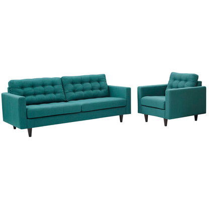 Modway Empress Armchair and Sofa - Set of 2 - EEI-1313 | Sofa Set | Modishstore - 29
