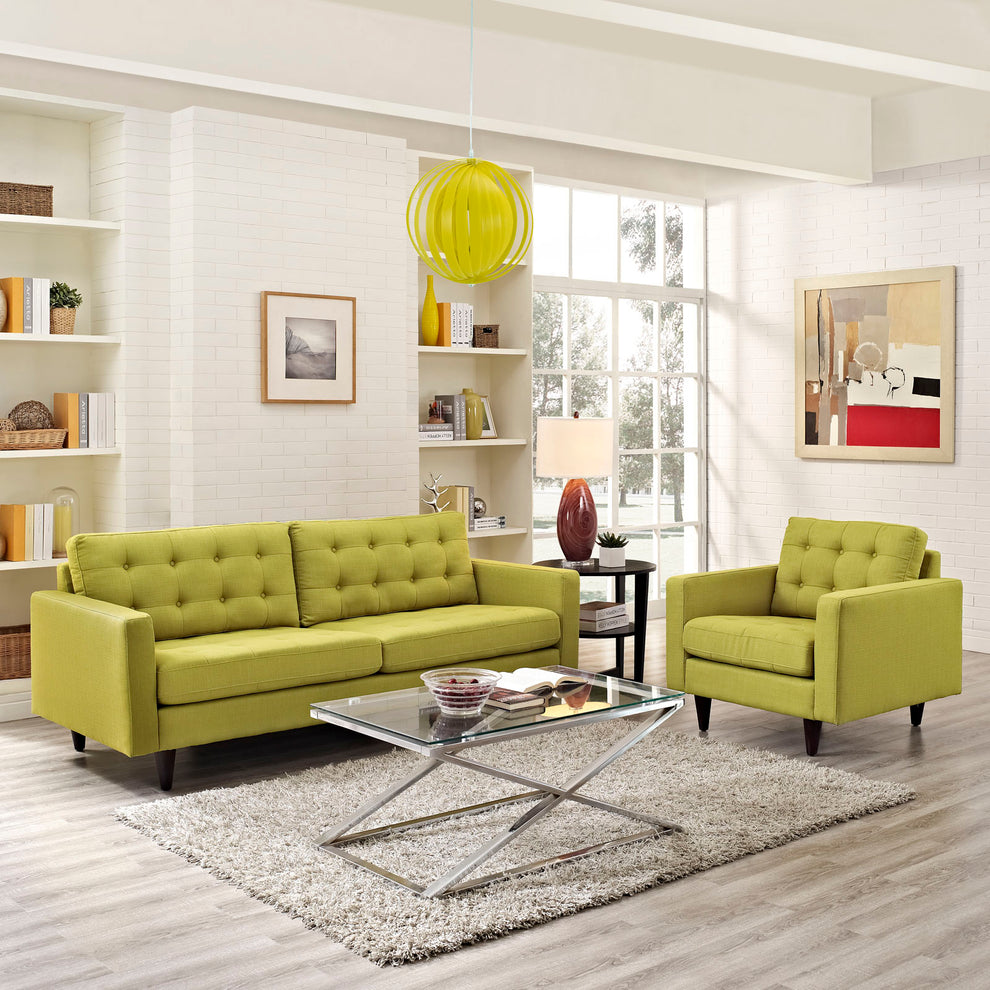 Modway Empress Armchair and Sofa - Set of 2 - EEI-1313 | Sofa Set | Modishstore - 10