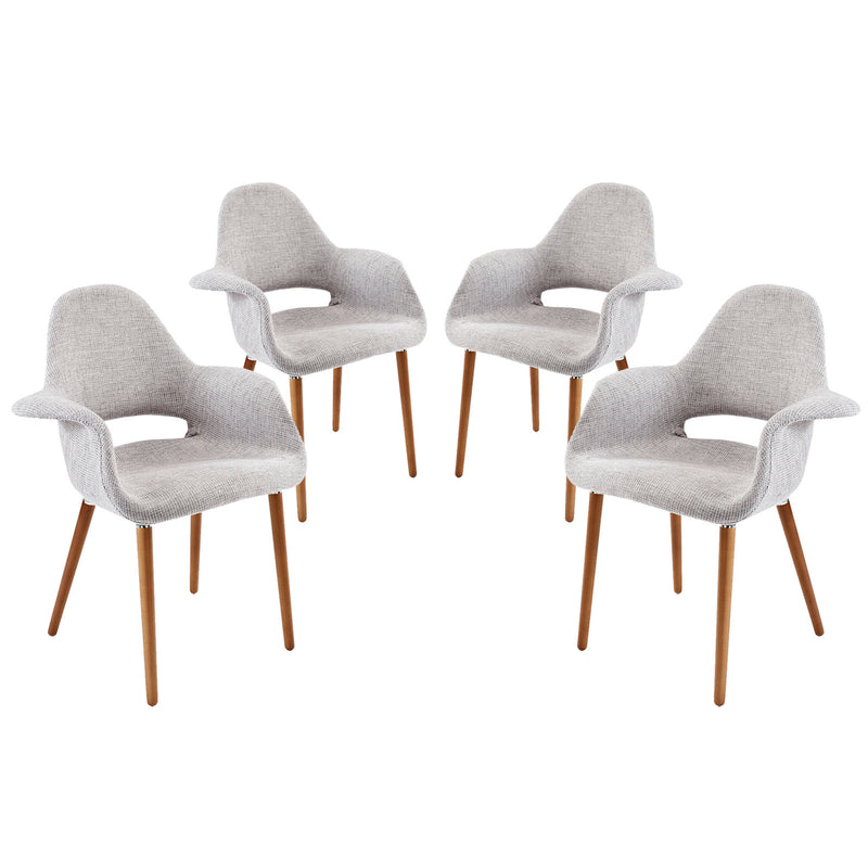 Modway Taupe Dining Armchair - Set of 4 | Dining Chairs | Modishstore-6
