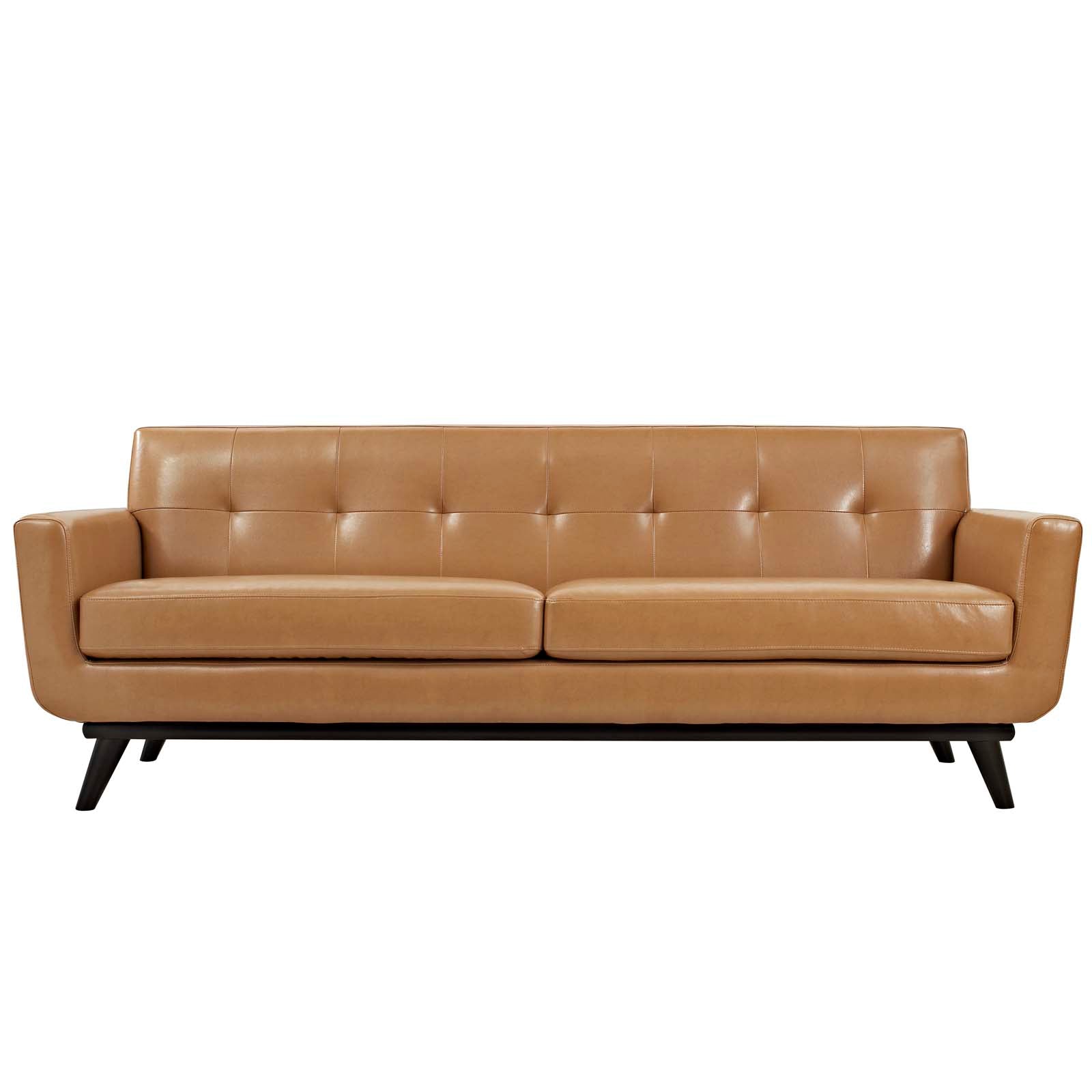 Modway Engage Bonded Leather Sofa EEI1338 Tan Modish Store