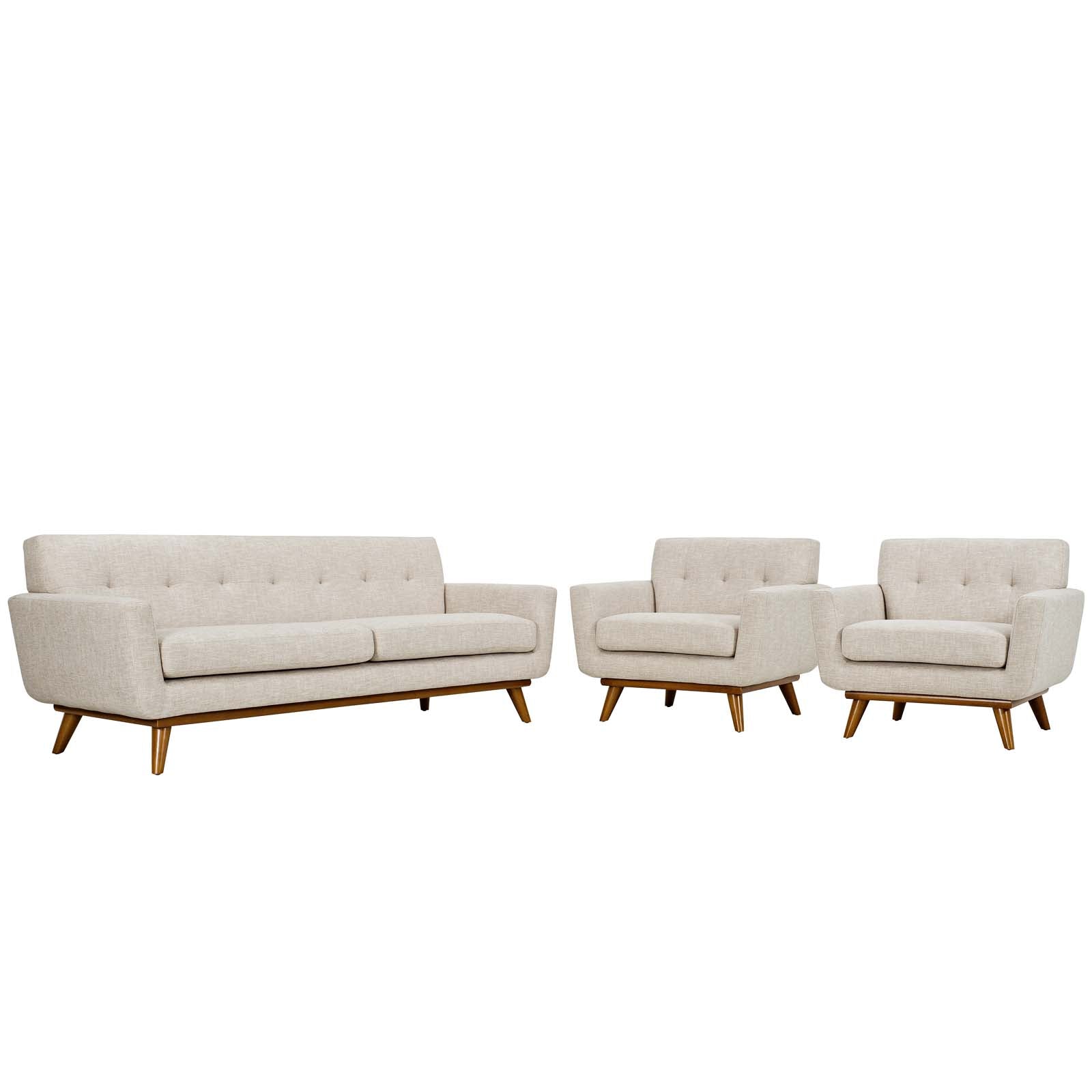 Modway Engage Armchairs and Sofa - Set of 3 | Sofas | Modishstore
