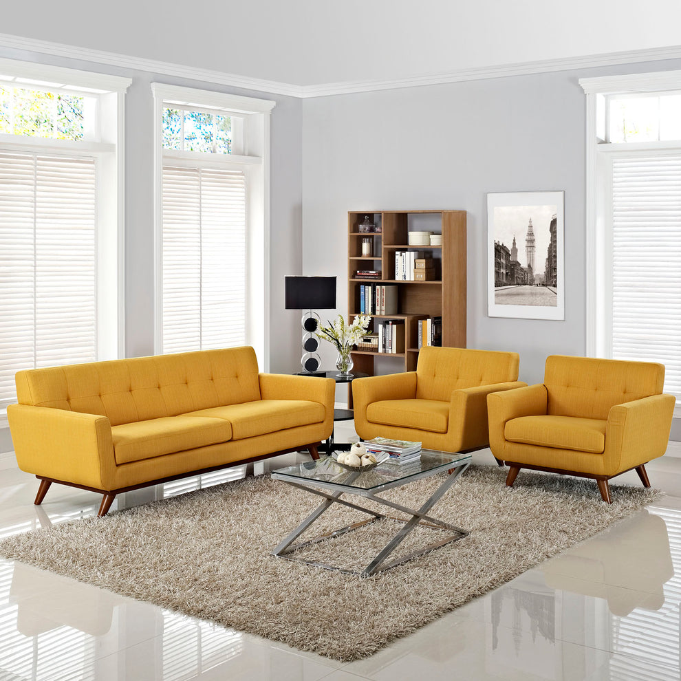 Modway Engage Armchairs and Sofa - Set of 3 - EEI-1345 | Sofa Set | Modishstore - 20