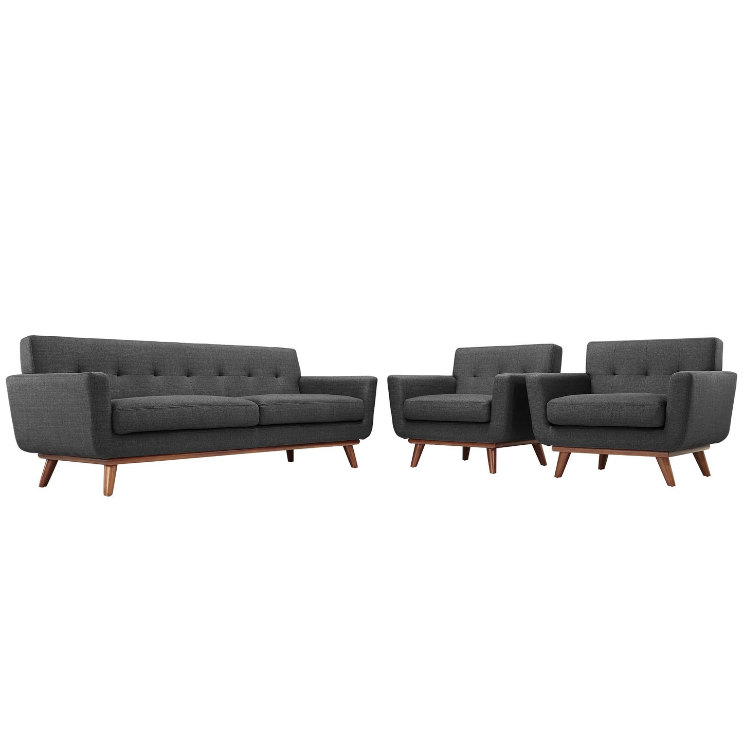 Modway Engage Armchairs and Sofa - Set of 3 | Sofas | Modishstore-31