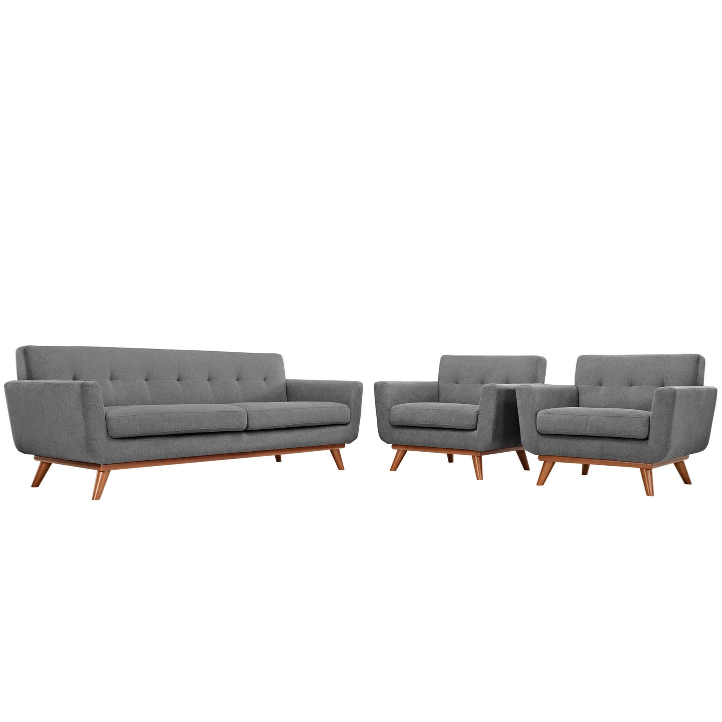 Modway Engage Armchairs and Sofa - Set of 3 | Sofas | Modishstore-49
