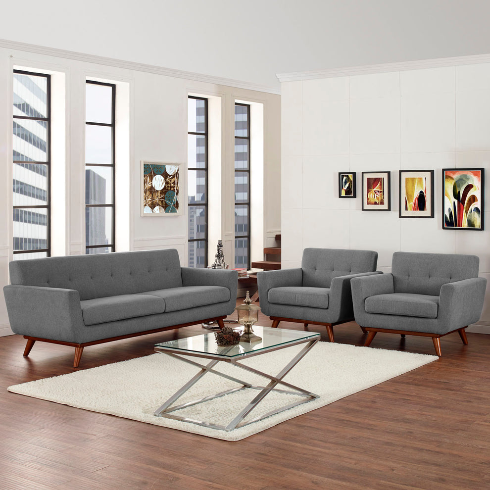 Modway Engage Armchairs and Sofa - Set of 3 - EEI-1345 | Sofa Set | Modishstore - 8