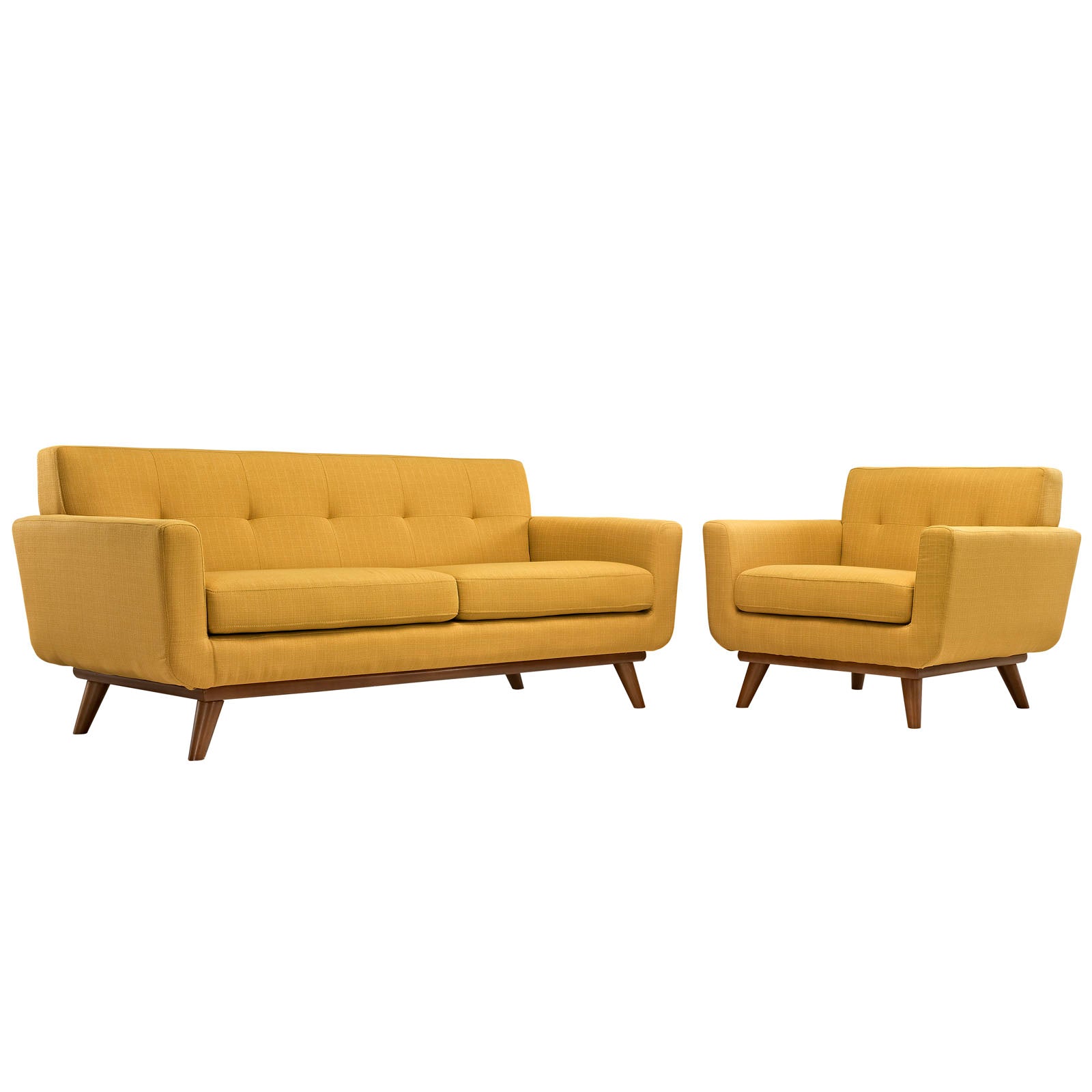 Modway Engage Armchair and Loveseat - Set of 2 - EEI-1346 | Sofa Set | Modishstore-31