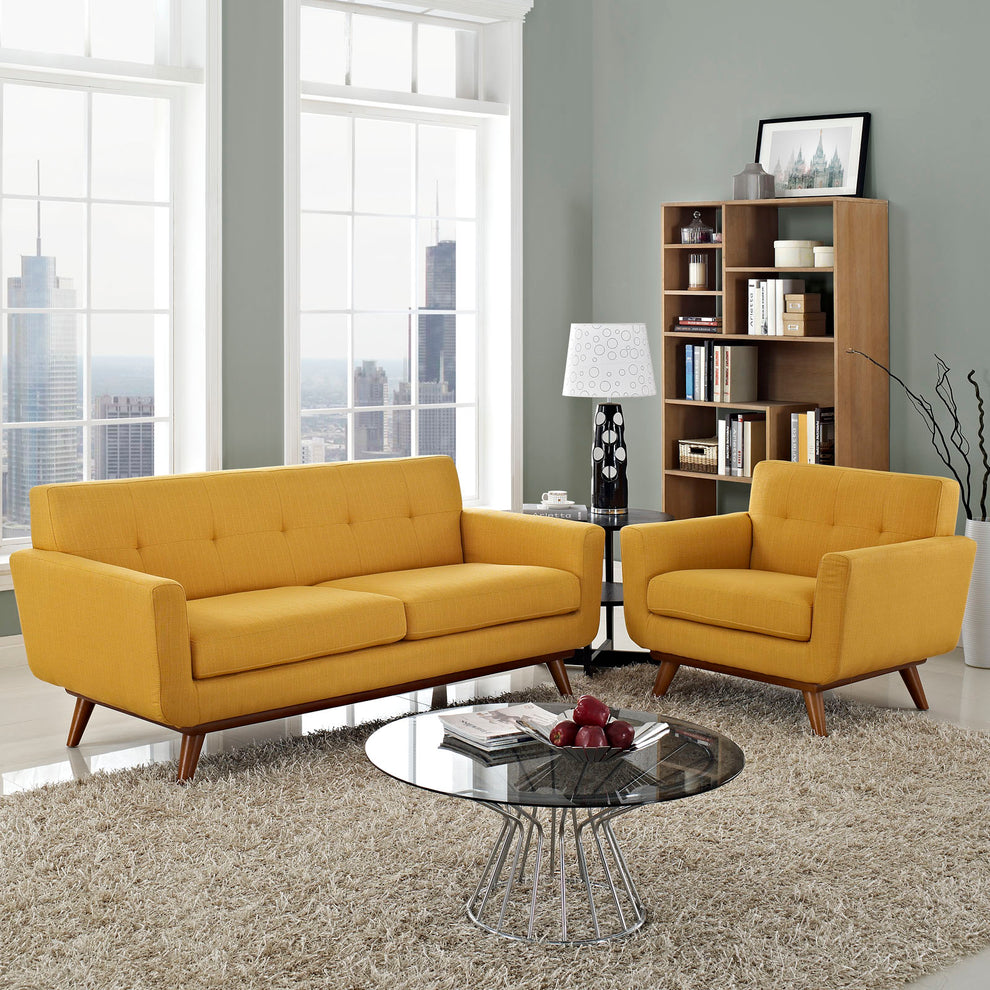 Modway Engage Armchair and Loveseat - Set of 2 - EEI-1346 | Sofa Set | Modishstore - 19