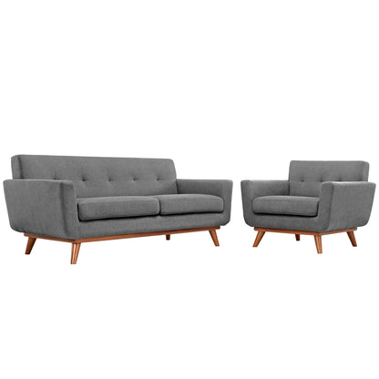 Modway Engage Armchair and Loveseat - Set of 2 - EEI-1346 | Sofa Set | Modishstore - 8