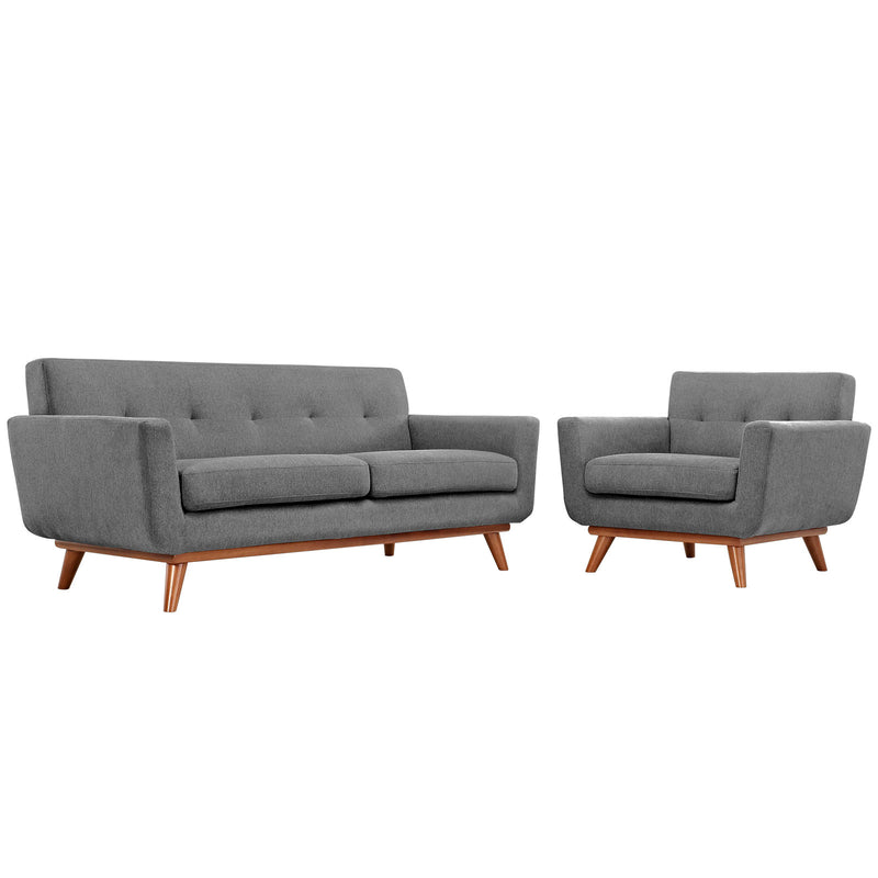 Modway Engage Armchair and Loveseat - Set of 2 - EEI-1346 | Sofa Set | Modishstore - 8