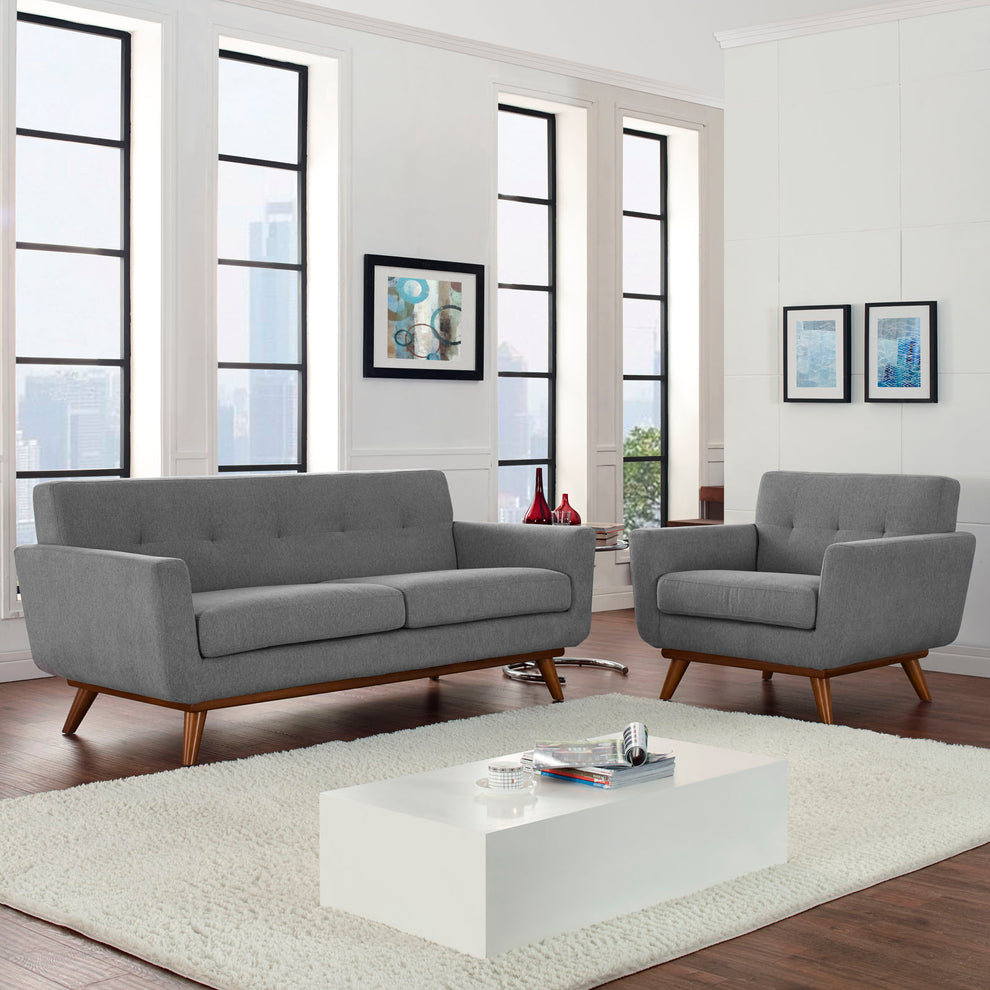 Modway Engage Armchair and Loveseat - Set of 2 - EEI-1346 | Sofa Set | Modishstore - 7