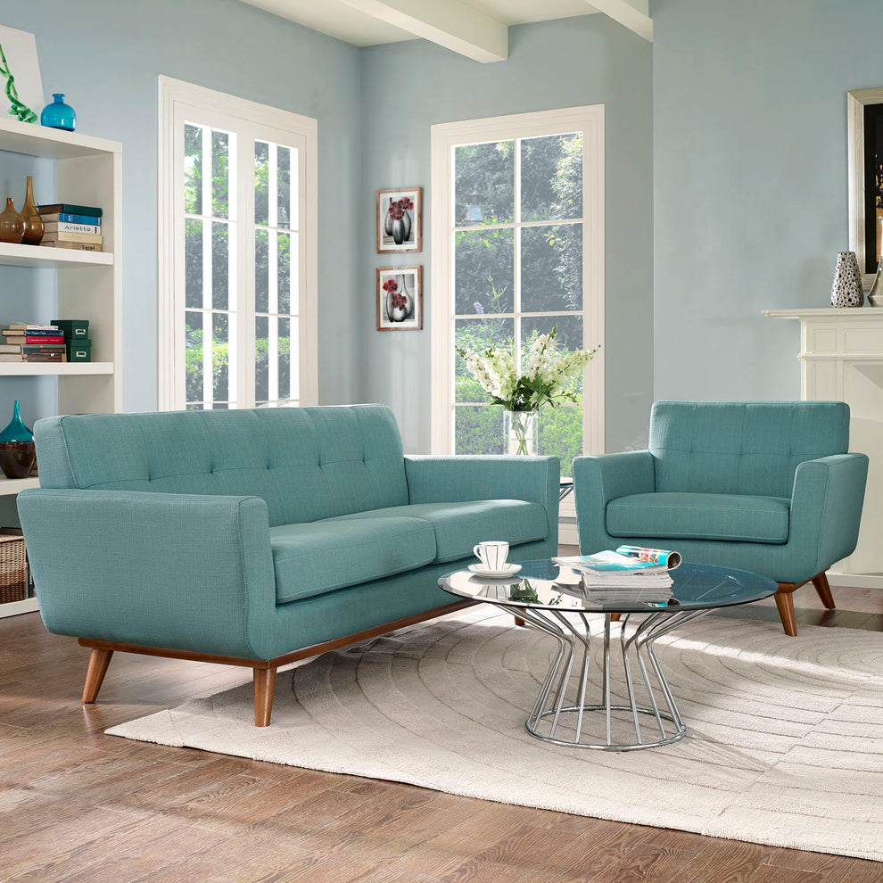 Modway Engage Armchair and Loveseat - Set of 2 - EEI-1346 | Sofa Set | Modishstore - 1