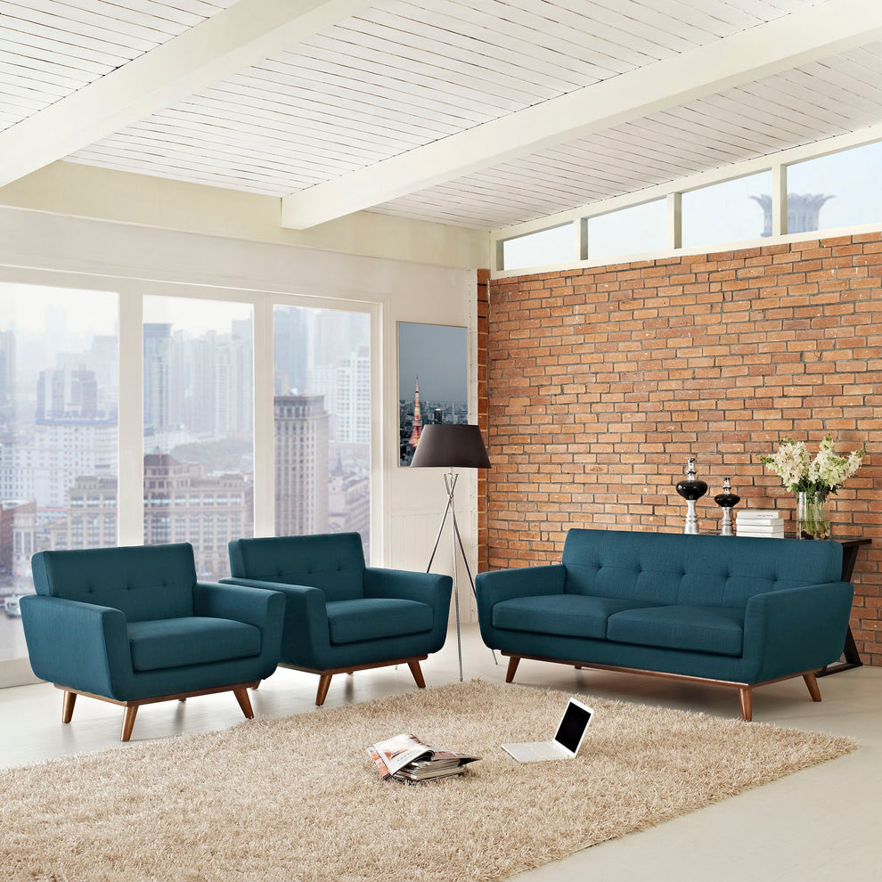 Modway Engage Armchairs and Loveseat - Set of 3 - EEI-1347 | Sofa Set | Modishstore - 25