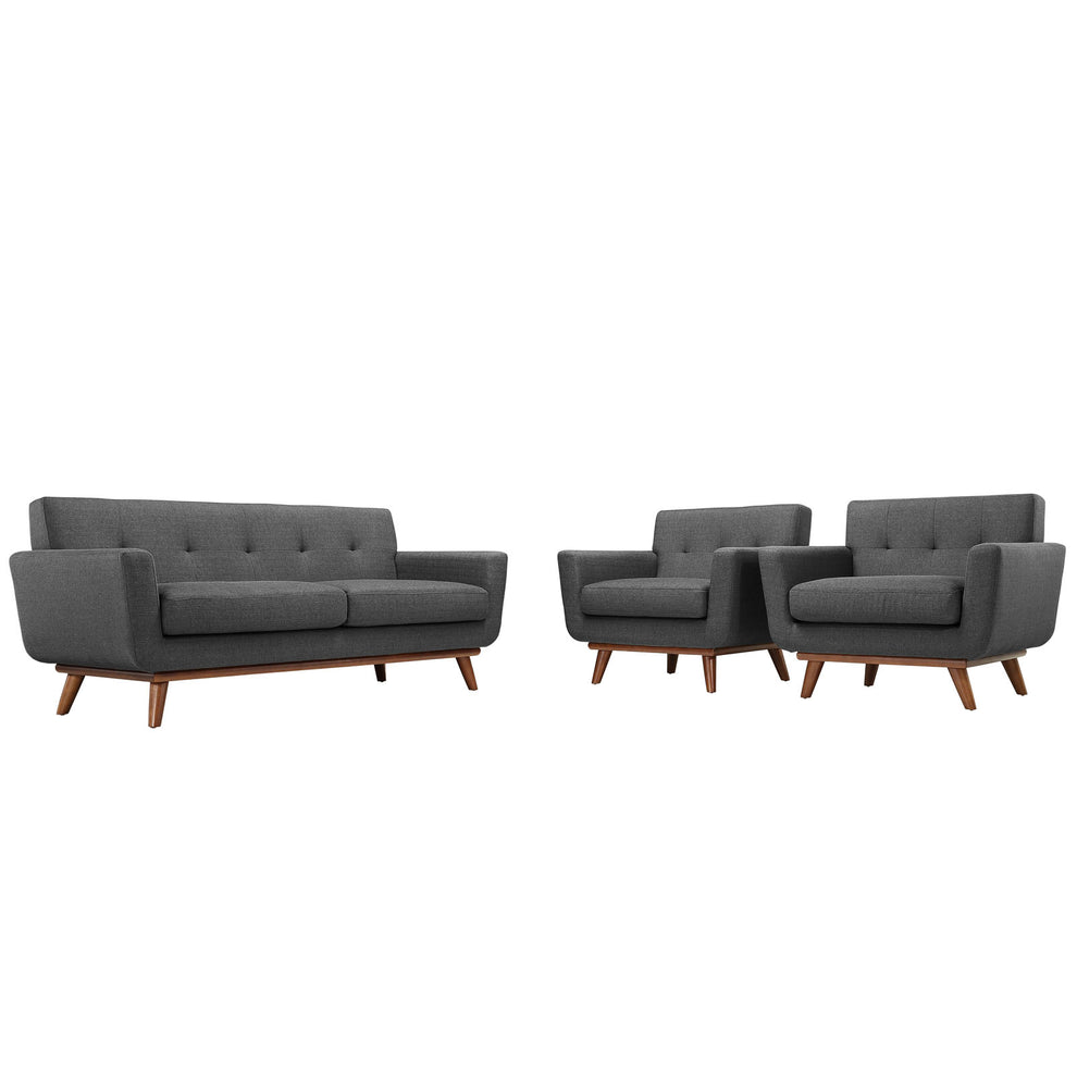 Modway Engage Armchairs and Loveseat - Set of 3 - EEI-1347 | Sofa Set | Modishstore - 14