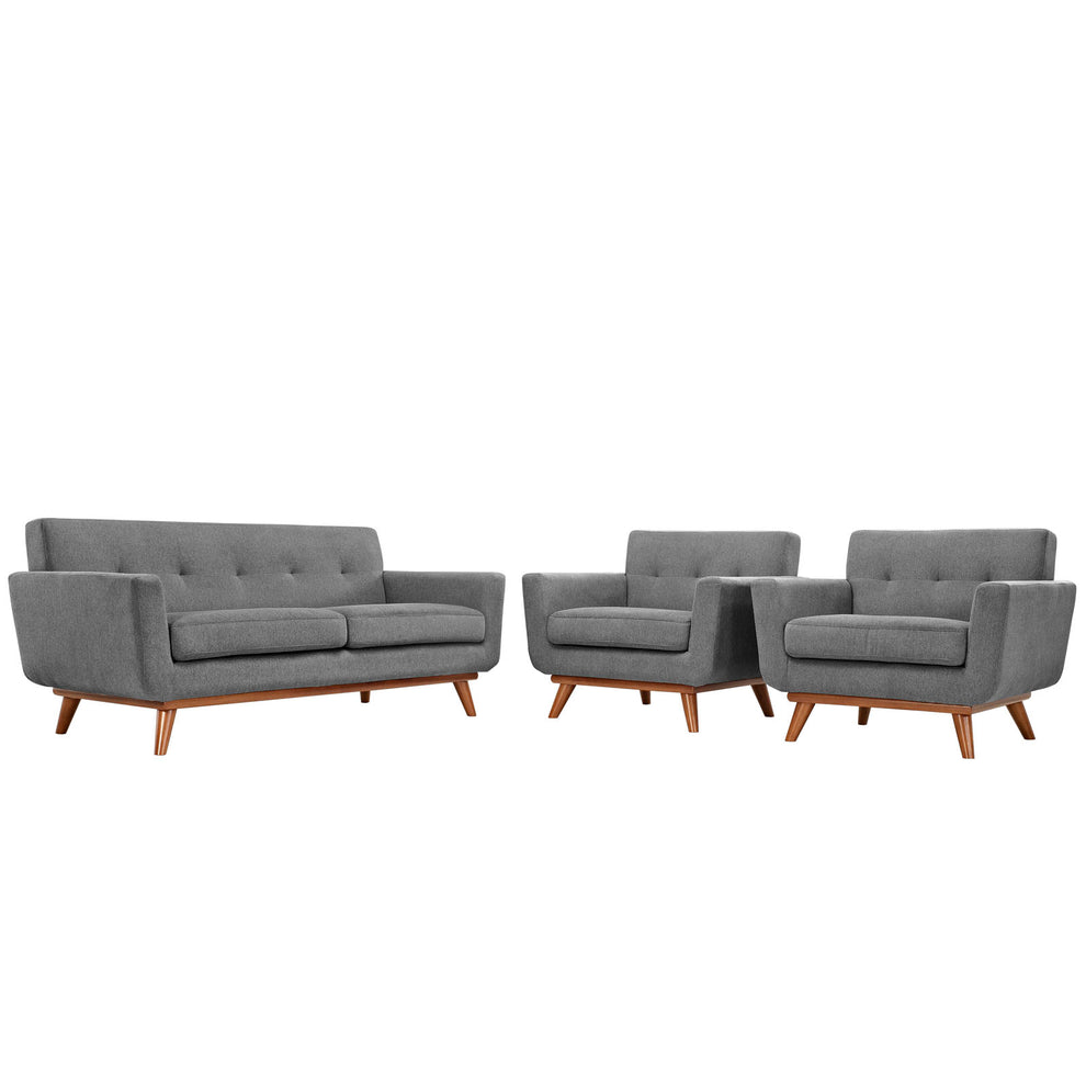 Modway Engage Armchairs and Loveseat - Set of 3 - EEI-1347 | Sofa Set | Modishstore - 8