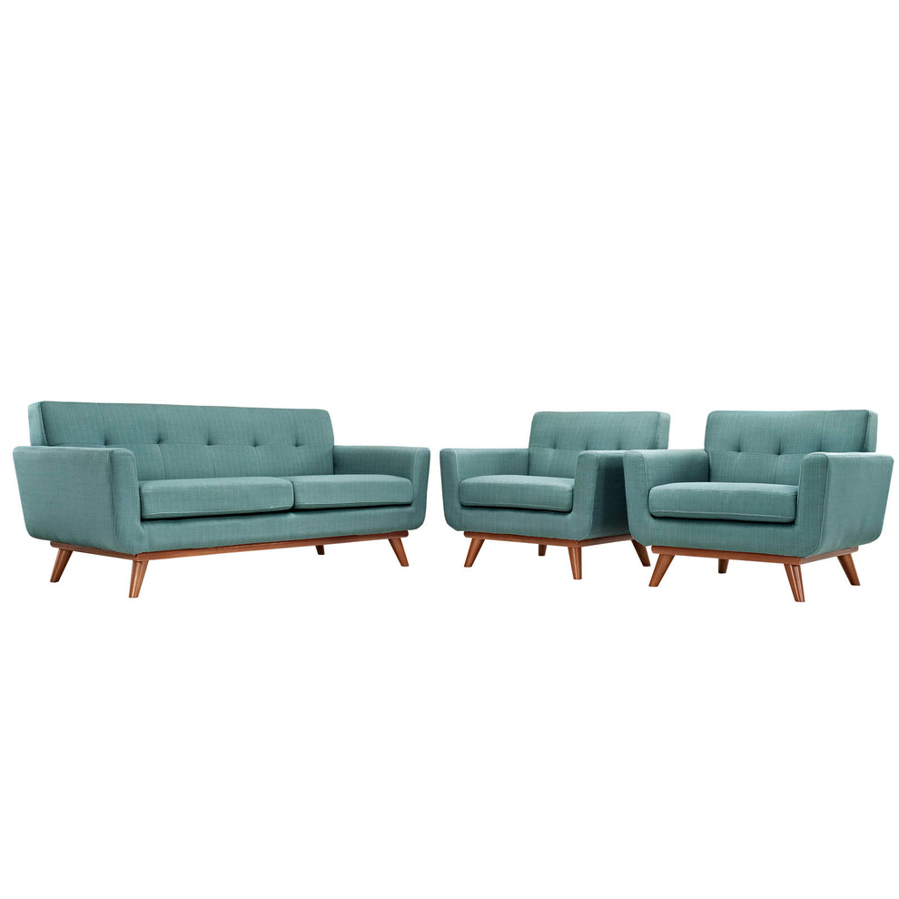 Modway Engage Armchairs and Loveseat - Set of 3 - EEI-1347 | Sofa Set | Modishstore - 2