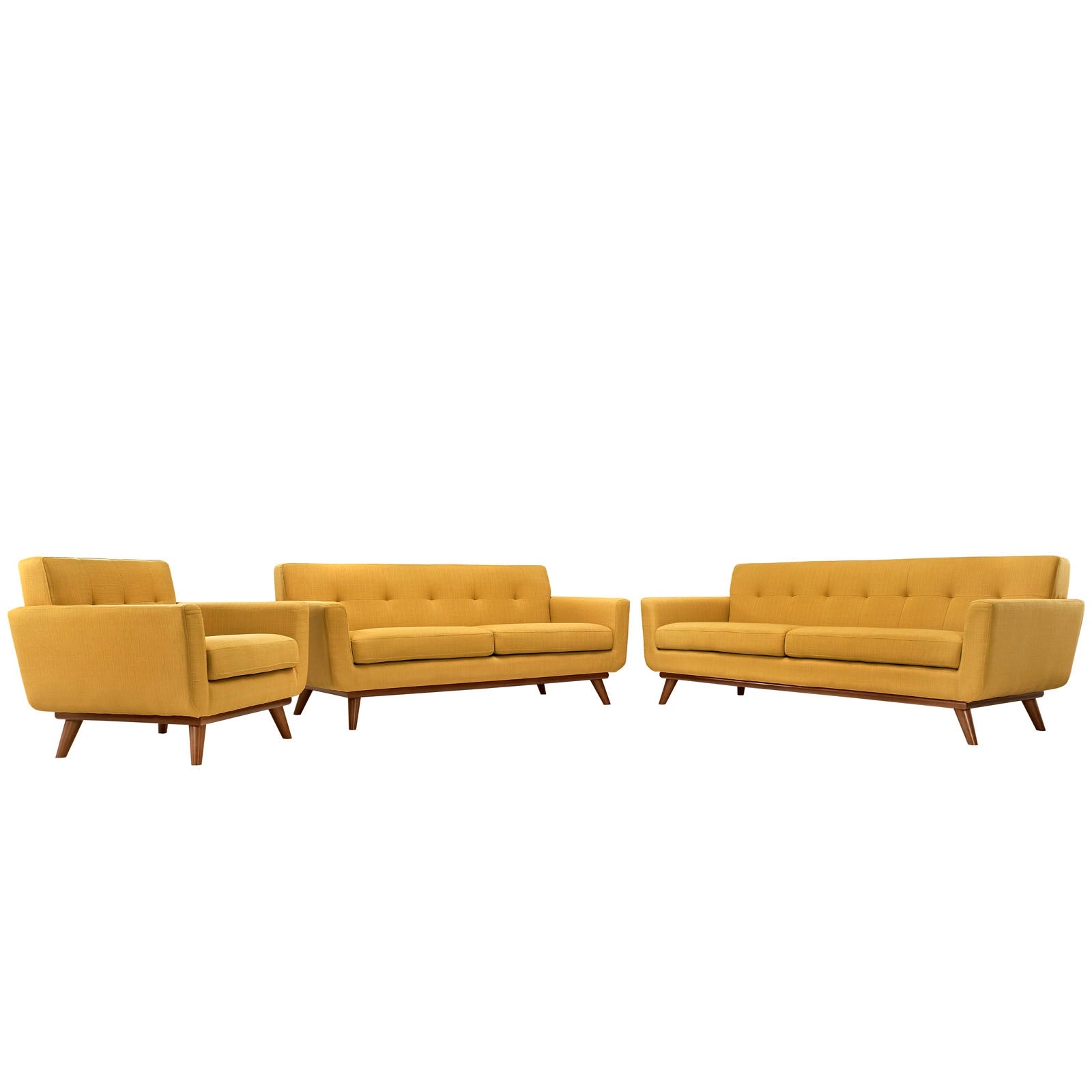 Modway Engage Sofa Loveseat and Armchair - Set of 3 - EEI-1349 | Sofa Set | Modishstore-34