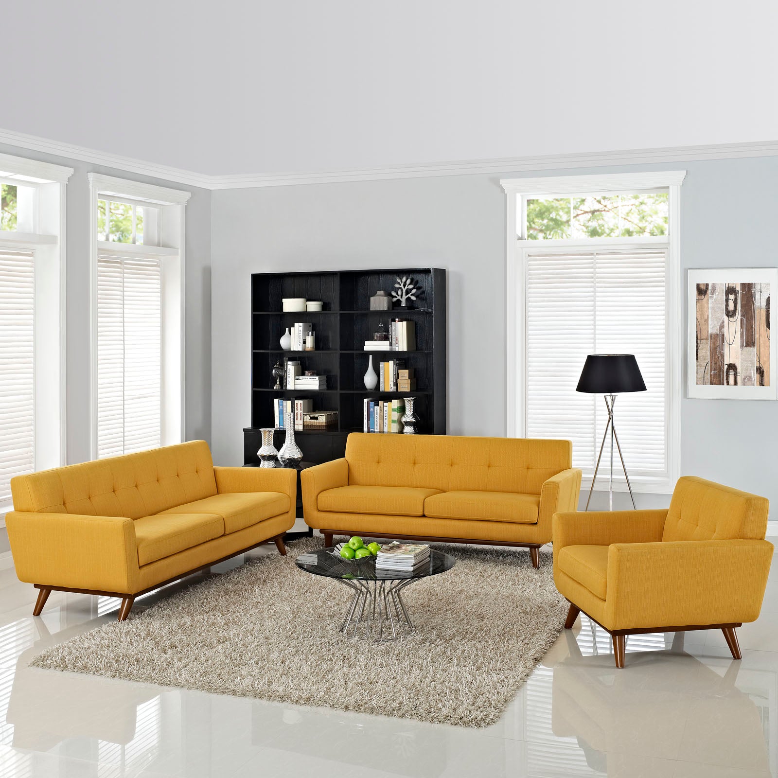 Modway Engage Sofa Loveseat and Armchair - Set of 3 - EEI-1349 | Sofa Set | Modishstore-40