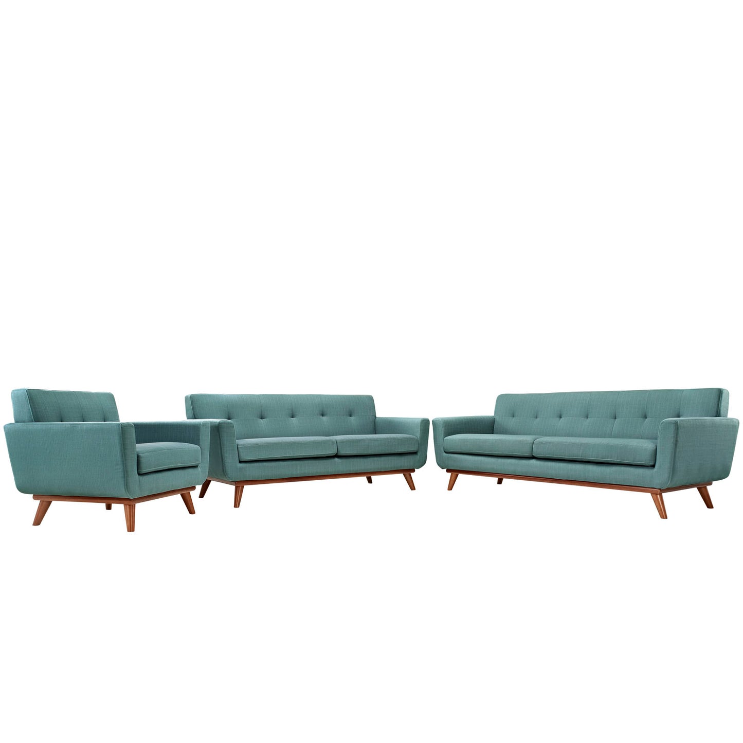 Modway Engage Sofa Loveseat and Armchair - Set of 3 - EEI-1349 | Sofa Set | Modishstore-7