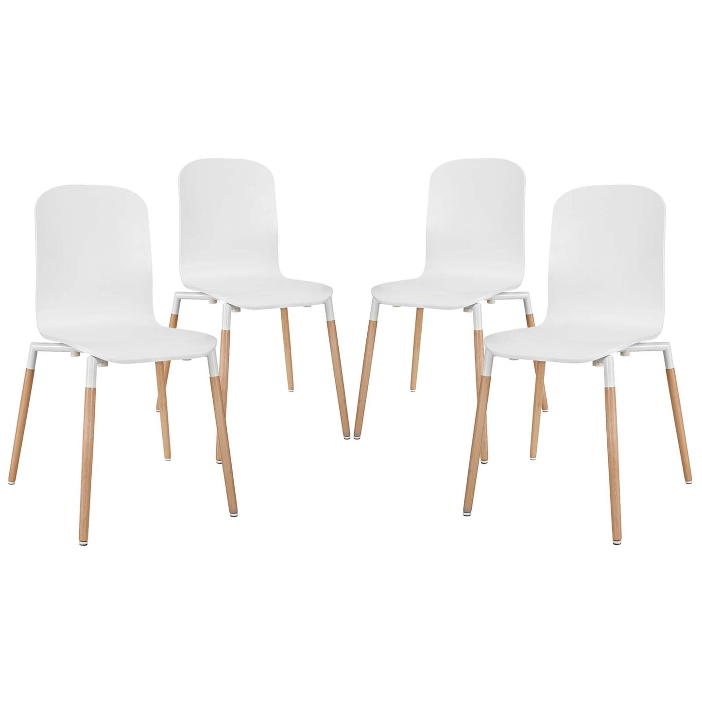 Modway Stack Wood Dining Chairs - Set of 4 - EEI-1373 | Dining Chairs | Modishstore - 1