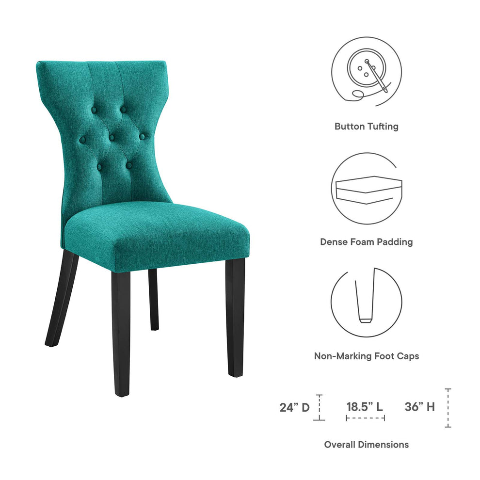 Modway Silhouette Dining Side Chair - EEI-1380 | Dining Chairs | Modishstore - 34