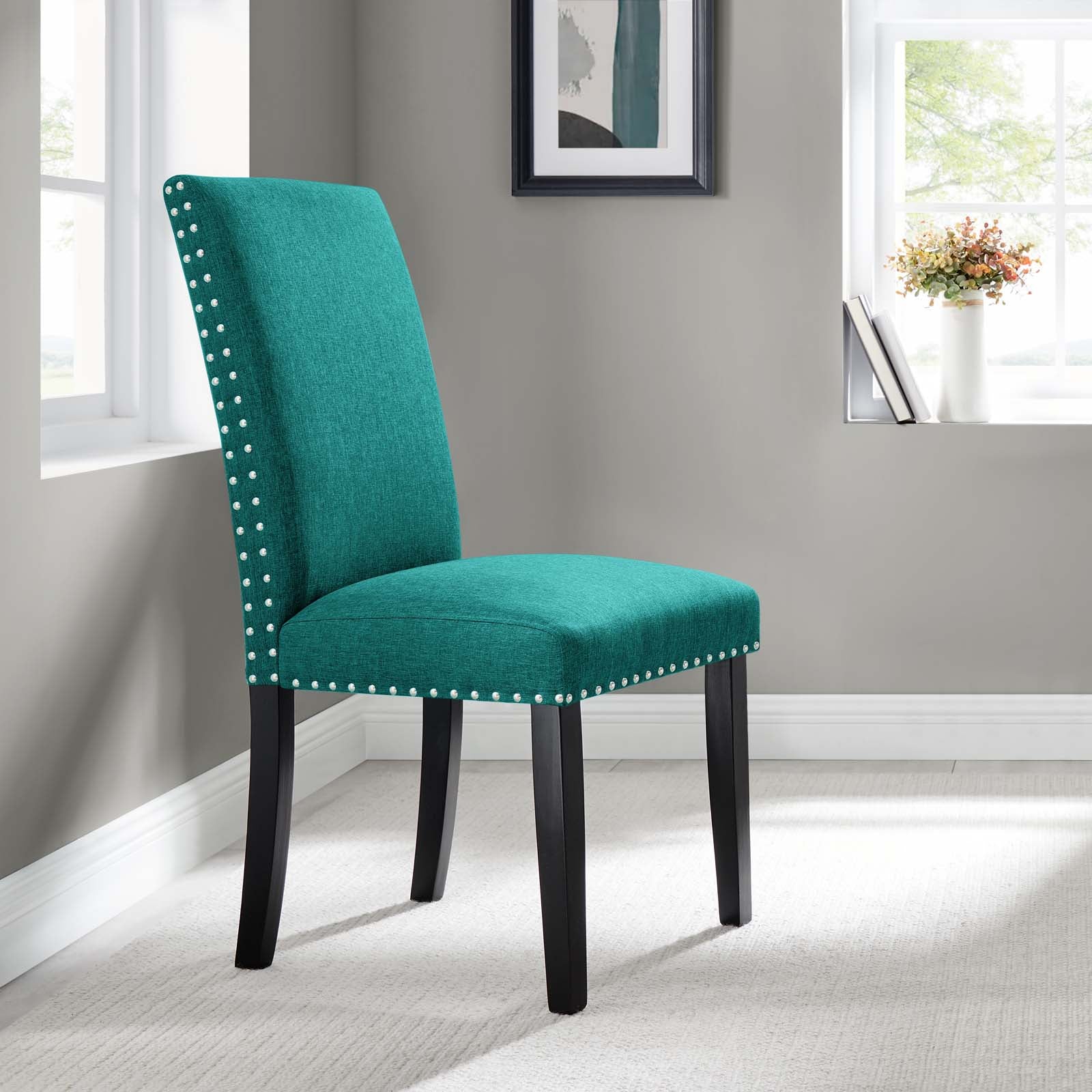 Parcel Dining Upholstered Fabric Side Chair - Thumbnail 5