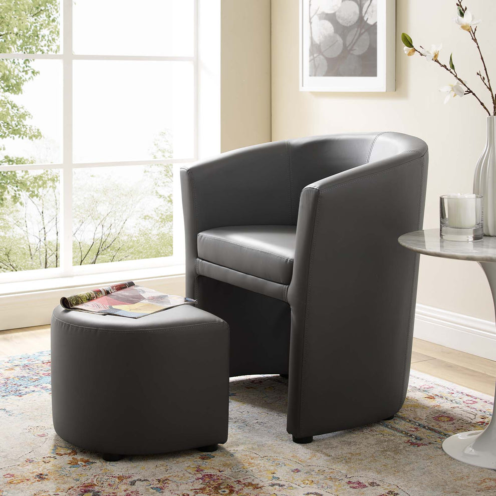 Divulge Armchair and Ottoman by Modway - EEI-1407 | Armchairs | Modishstore - 1