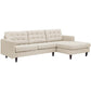 Empress Right-Facing Upholstered Fabric Sectional Sofa By Modway - EEI-1416 | Sectional | Modishstore - 2