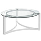 Modway Signet Stainless Steel Coffee Table - Silver | Coffee Tables | Modishstore-3