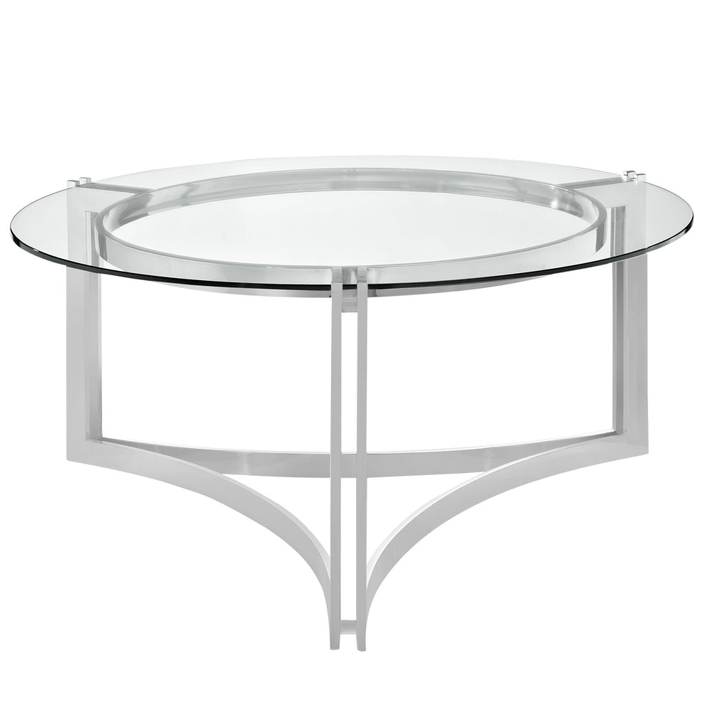 Modway Signet Stainless Steel Coffee Table - Silver - EEI-1438 | Coffee Tables | Modishstore - 2