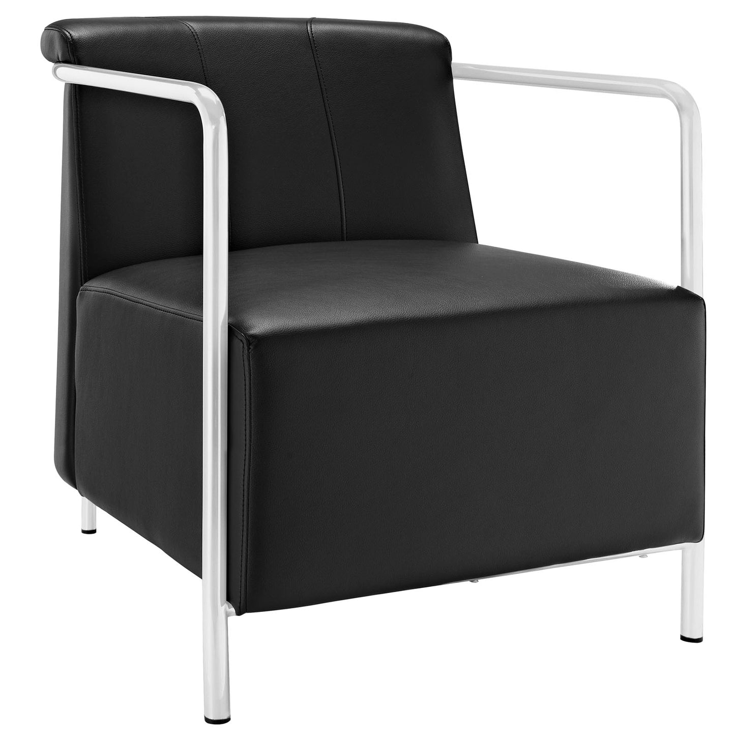 Ebb Upholstered Vinyl Lounge Chair By Modway - EEI-1439 | Lounge Chairs | Modishstore - 2