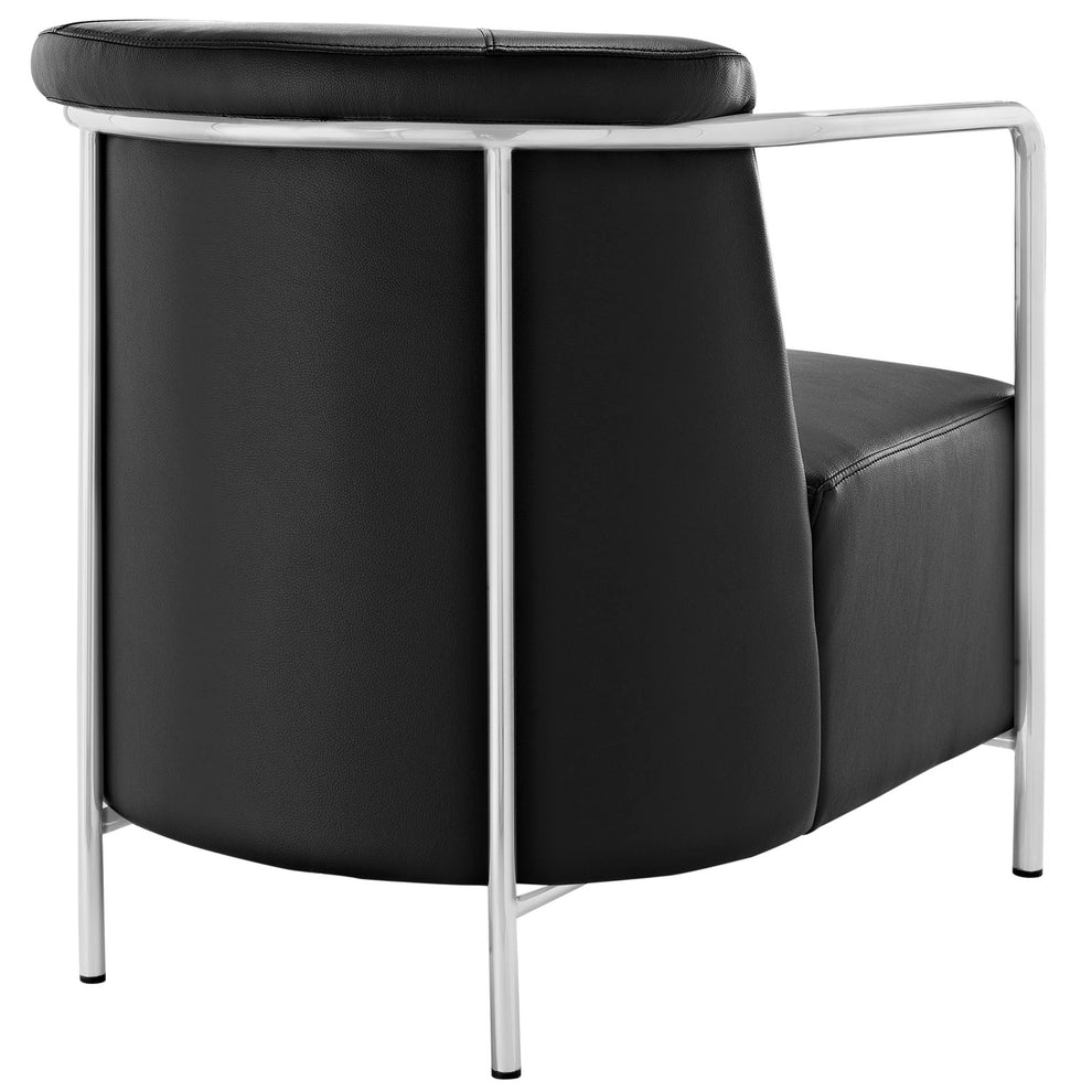 Ebb Upholstered Vinyl Lounge Chair By Modway - EEI-1439 | Lounge Chairs | Modishstore - 4