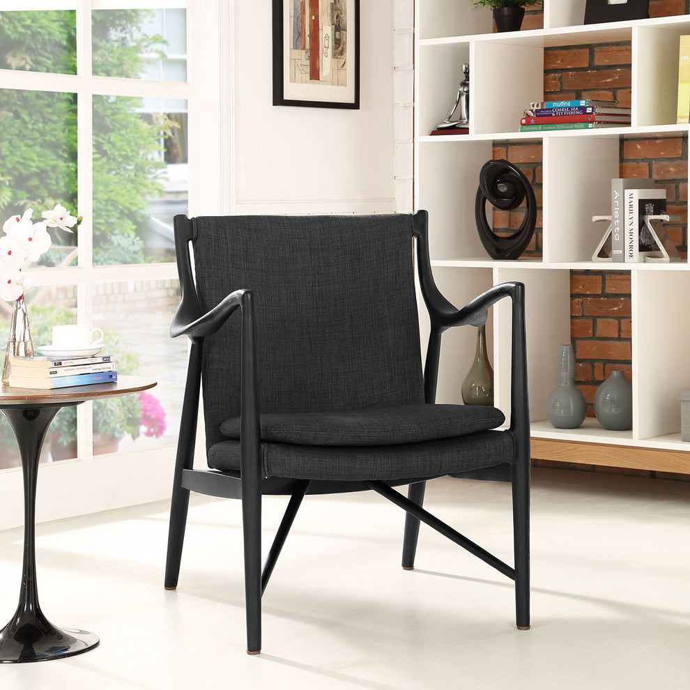 Makeshift Upholstered Fabric Lounge Chair By Modway - EEI-1440 | Lounge Chairs | Modishstore - 1
