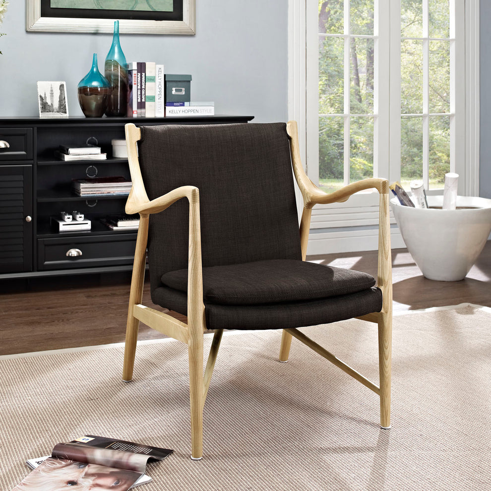 Makeshift Upholstered Fabric Lounge Chair By Modway - EEI-1440 | Lounge Chairs | Modishstore - 5