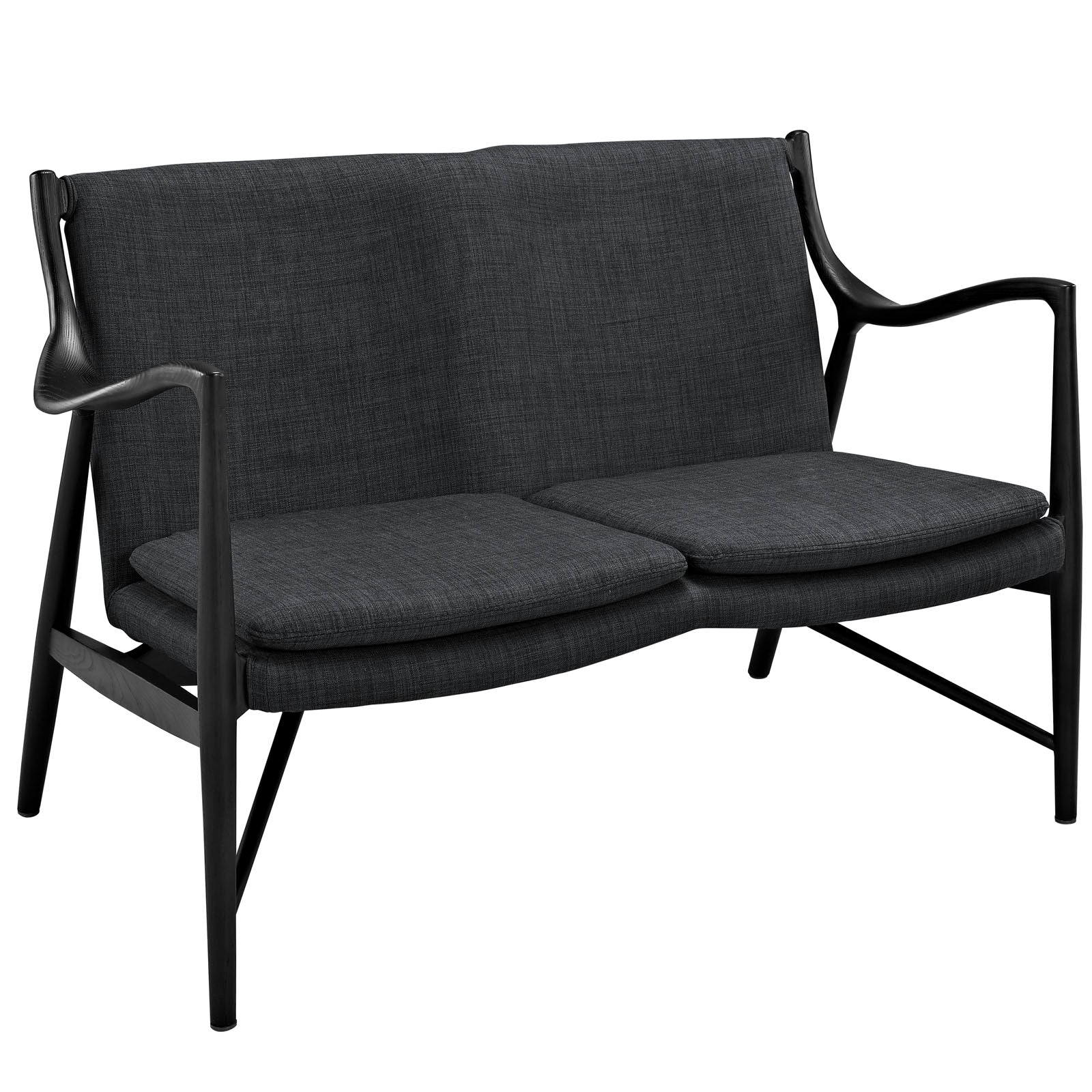 Makeshift Upholstered Fabric Loveseat - Thumbnail 3