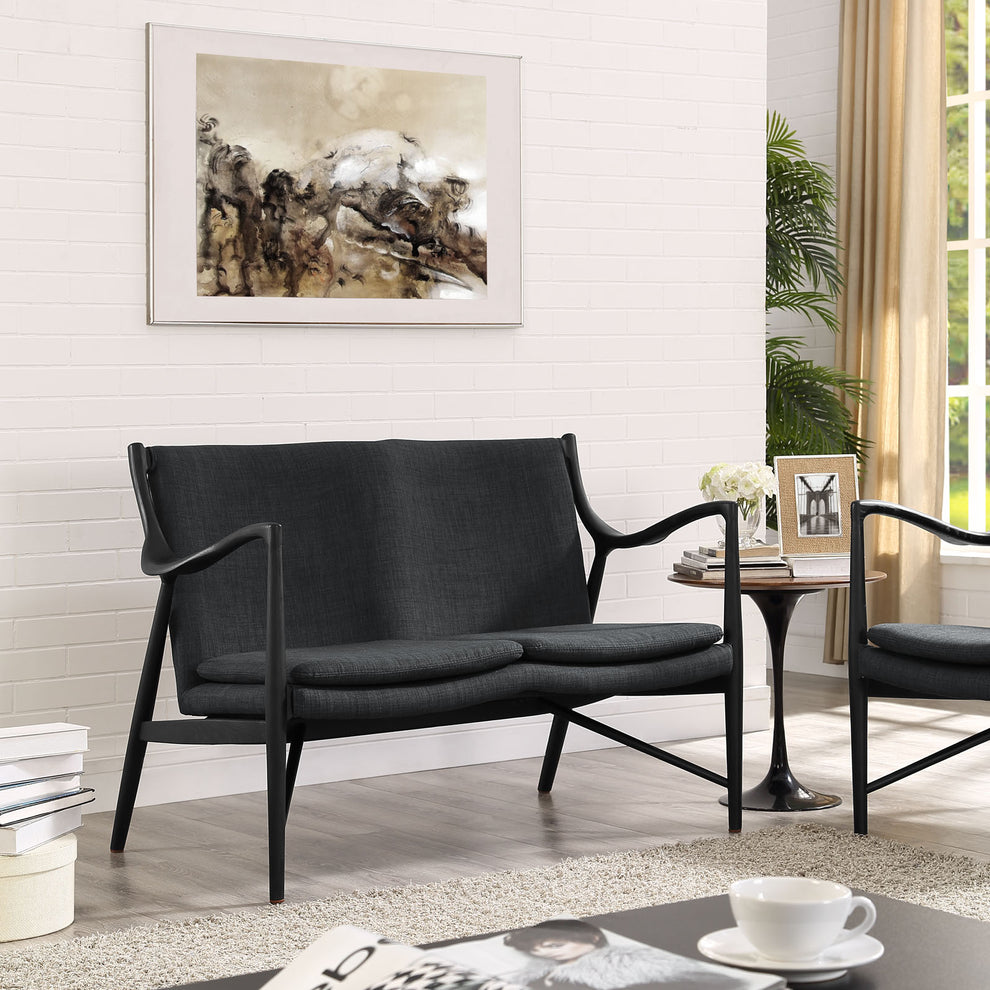 Makeshift Upholstered Fabric Loveseat By Modway - EEI-1441 | Loveseats | Modishstore - 1