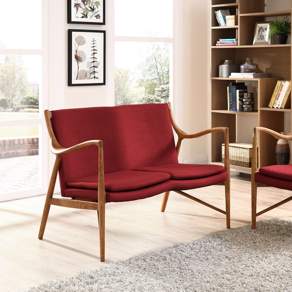 Makeshift Upholstered Fabric Loveseat By Modway - EEI-1441 | Loveseats | Modishstore - 12