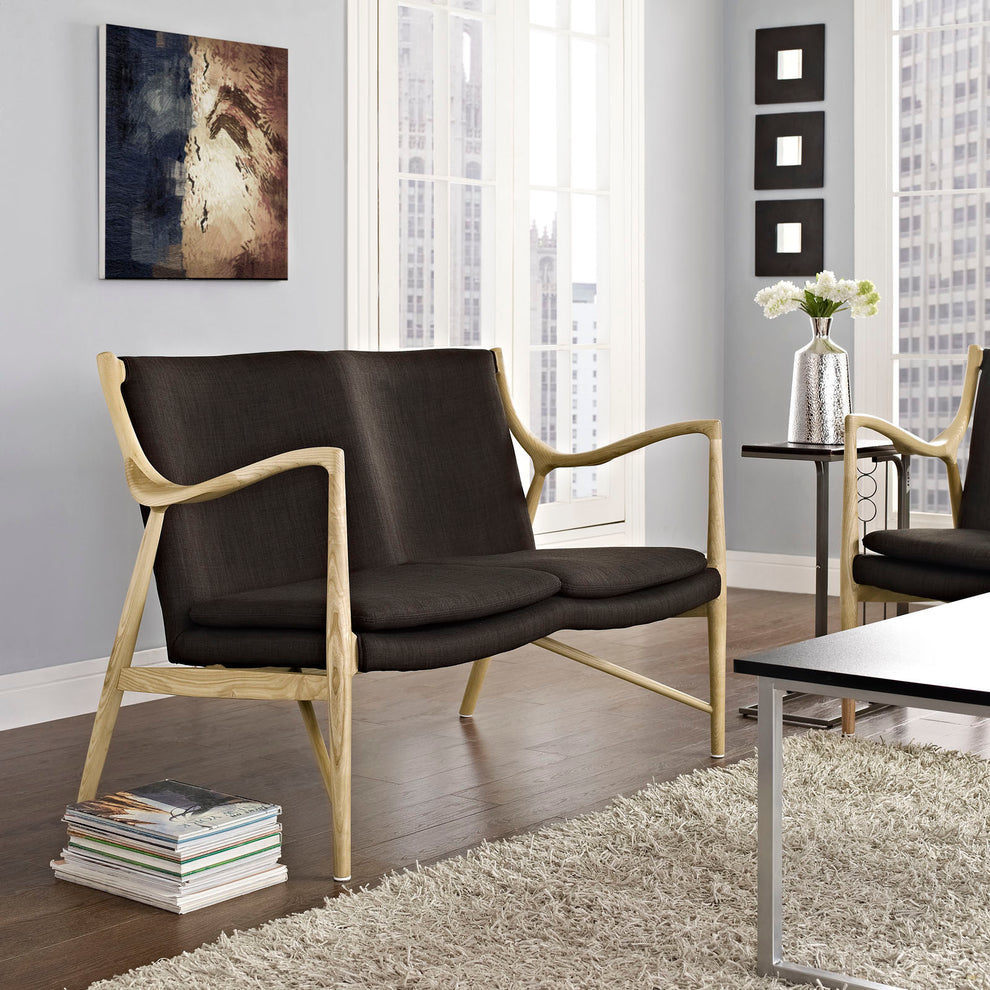 Makeshift Upholstered Fabric Loveseat By Modway - EEI-1441 | Loveseats | Modishstore - 6
