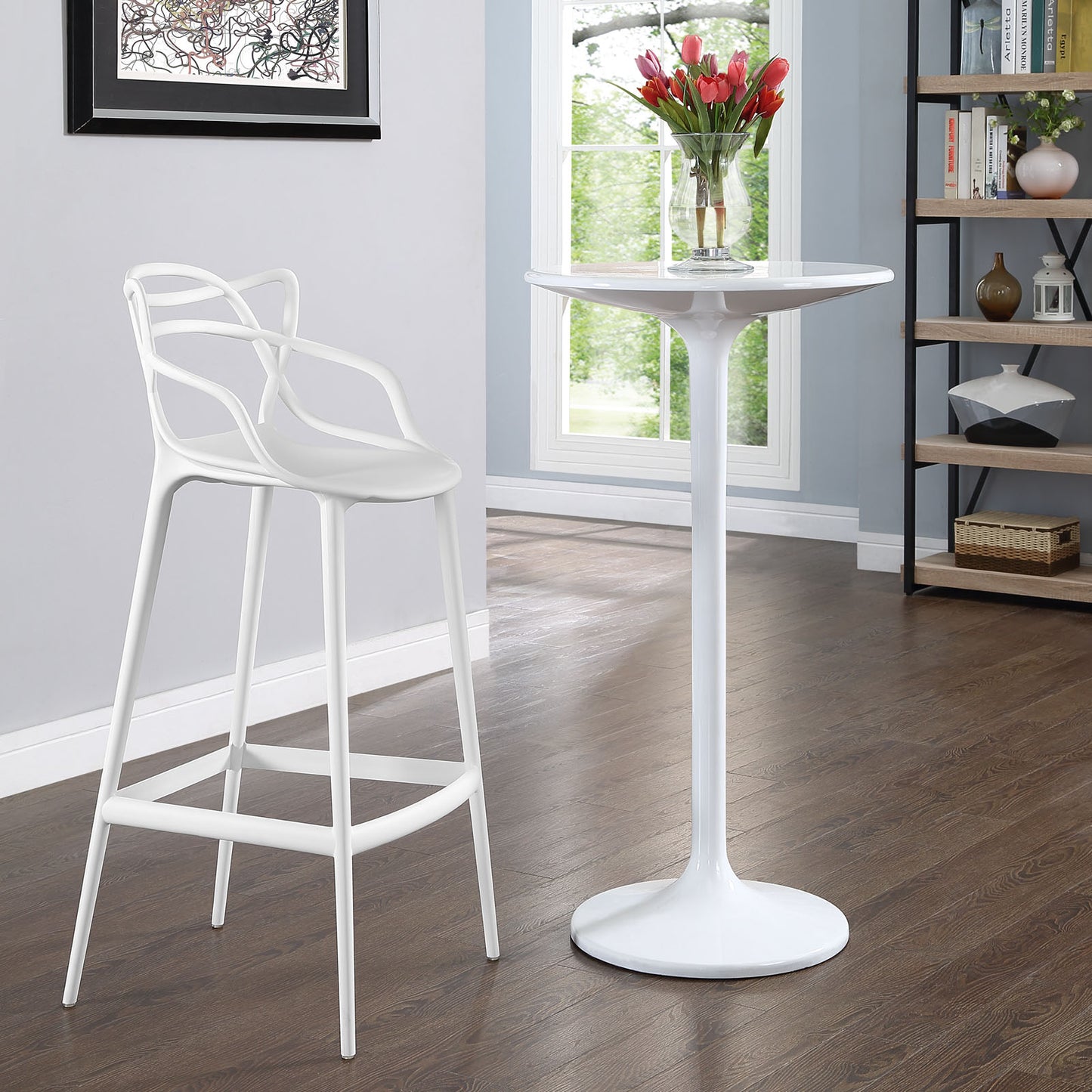 Modway Entangled Bar Stool - White - EEI-1460 | Bar Stools | Modishstore - 1