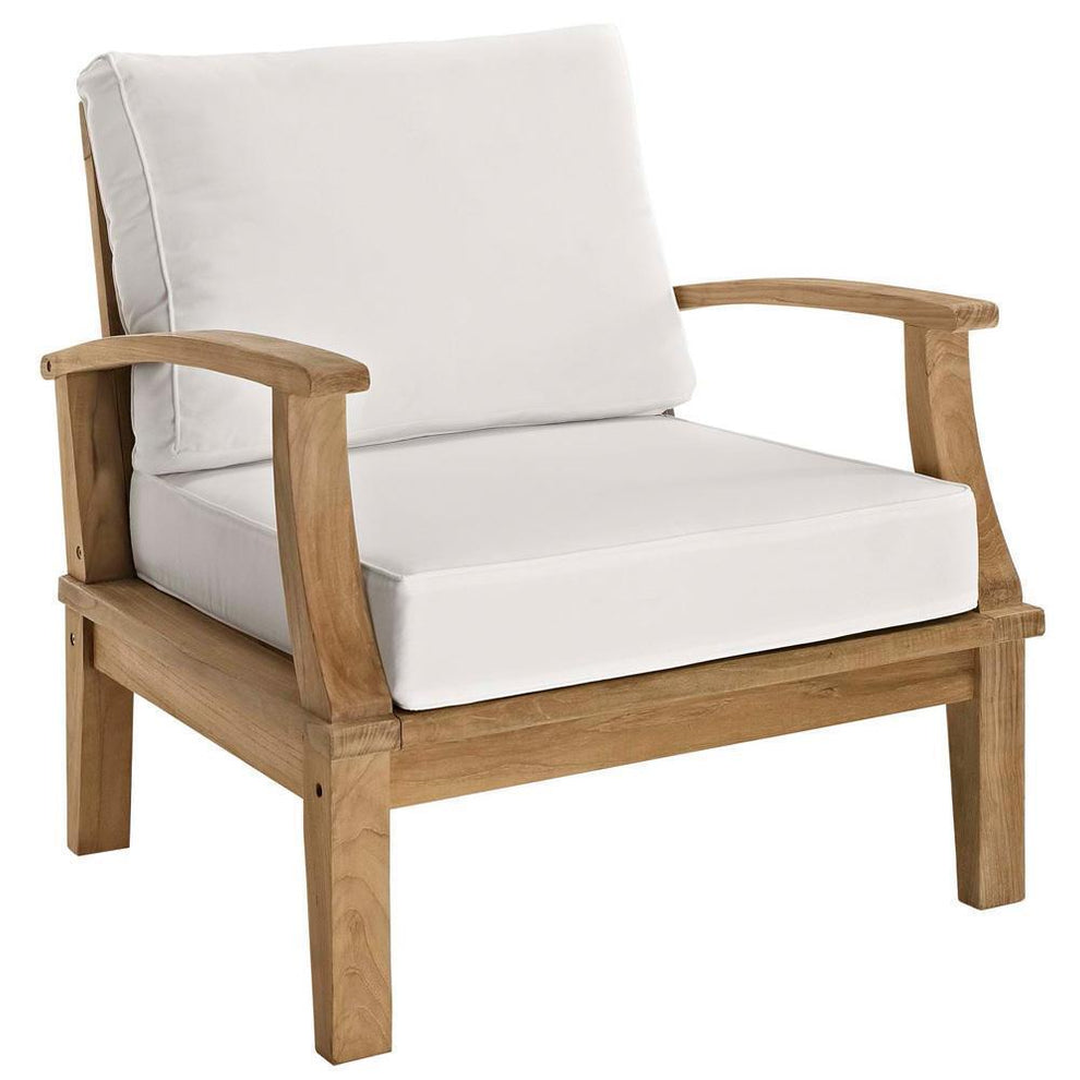Modway EEI-1469 Marina 4 Piece Outdoor Patio Teak Sofa Set - EEI-1469 | Outdoor Sofas, Loveseats & Sectionals | Modishstore - 3