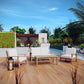 Modway EEI-1469 Marina 4 Piece Outdoor Patio Teak Sofa Set | Outdoor Sofas, Loveseats & Sectionals | Modishstore