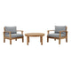 Modway EEI-1475 Marina 3 Piece Outdoor Patio Teak Sofa Set - Natural White | Outdoor Sofas, Loveseats & Sectionals | Modishstore-7