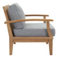 Modway EEI-1475 Marina 3 Piece Outdoor Patio Teak Sofa Set - Natural White | Outdoor Sofas, Loveseats & Sectionals | Modishstore-8