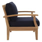 Modway EEI-1475 Marina 3 Piece Outdoor Patio Teak Sofa Set - Natural White | Outdoor Sofas, Loveseats & Sectionals | Modishstore-3
