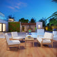 Marina 5 Piece Outdoor Patio Teak Set By Modway | Outdoor Sofas, Loveseats & Sectionals | Modishstore