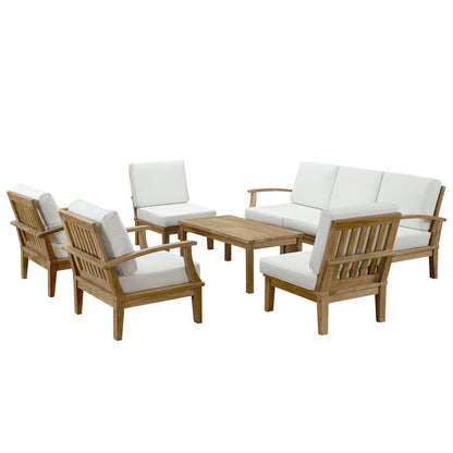 Marina 8 Piece Outdoor Patio Teak Set By Modway - EEI-1479 | Outdoor Sofas, Loveseats & Sectionals | Modishstore - 7