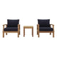 Modway EEI-1487 Marina 3 Piece Outdoor Patio Teak Sofa Set - Natural White | Outdoor Sofas, Loveseats & Sectionals | Modishstore-9