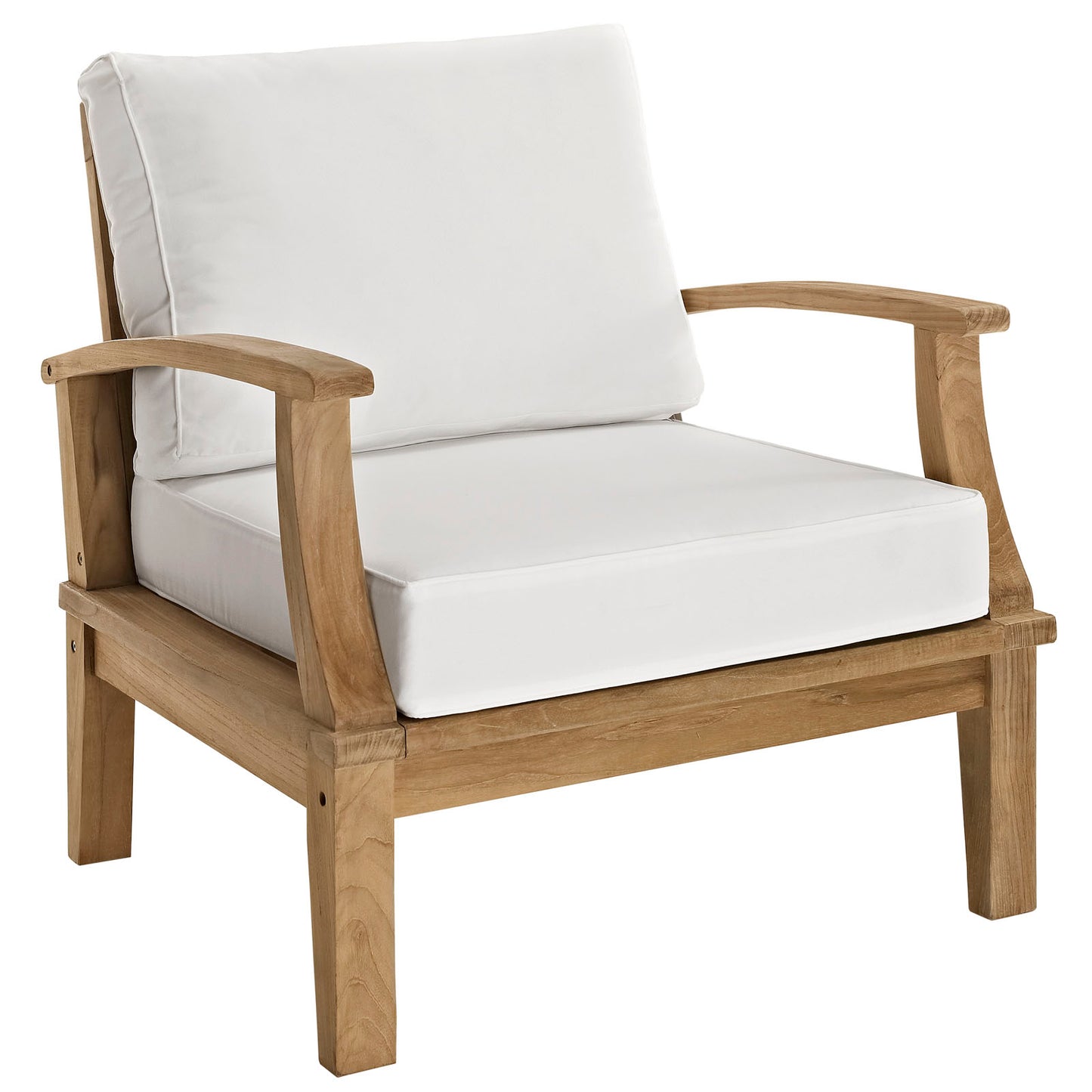 Modway EEI-1487 Marina 3 Piece Outdoor Patio Teak Sofa Set - Natural White | Outdoor Sofas, Loveseats & Sectionals | Modishstore-7